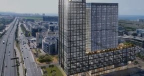הדמיה של פרויקט Ampa Tower בהרצליה פיתוח (ישר אדריכלים)